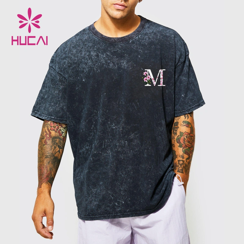 OEM ODM Workout Oversized Clothing Custom Loose High Quality Wholesale Fashion Active Shirts Cotton Digital Direct Printing Mens Sports Wear
