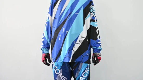 2021 New Designs Custom Made MTB Jerseys and Pants Breathable Custom Made Mx Jerseys Pants for off-Road Motocross Set/Suits